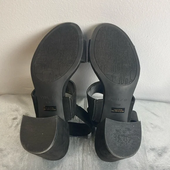 Unisa Black Heeled Sandals Sz 8.5M - Picture 11 of 15